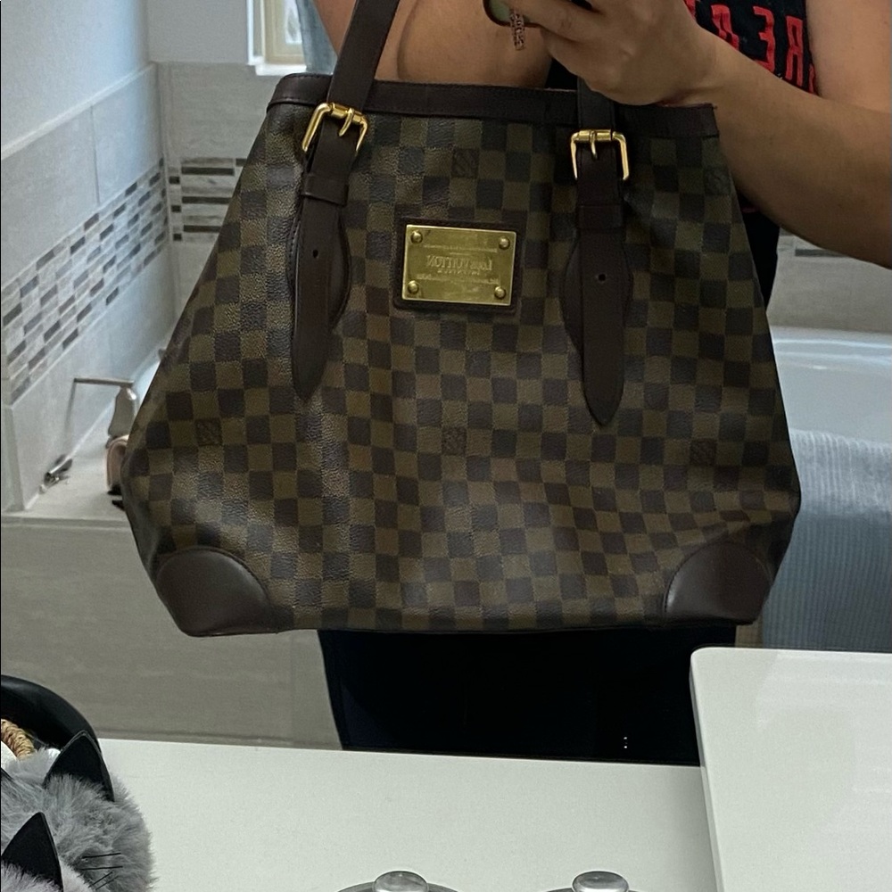 Louis Vuitton Damier Ebene Canvas Hampstead MM Bag